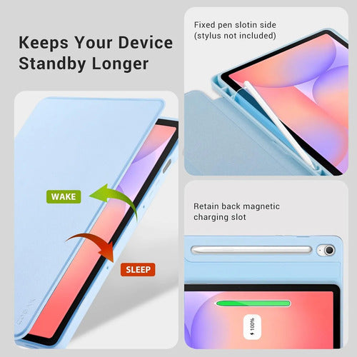 Funda Cobak Para Samsung Galaxy Tab S10 Lite / S10 Fe / S... Celeste