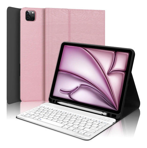 Funda Con Tecladopara iPad Air 11'' Y Pro 11'... Rosa Oscuro