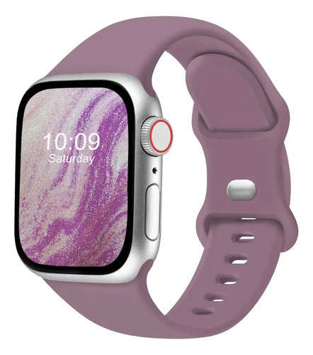 Correa Deportiva De Silicona Para Apple Watch Violeta 1 Cm