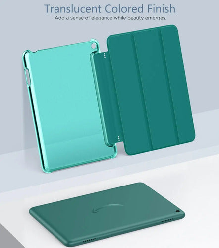 Funda Para Amazon Kindle Fire Hd 8 & 8 Plus 8'' Verde Oscuro