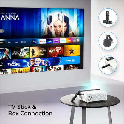 Proyector Compacto Hd 1080p Tmy Con Bluetooth Blanco