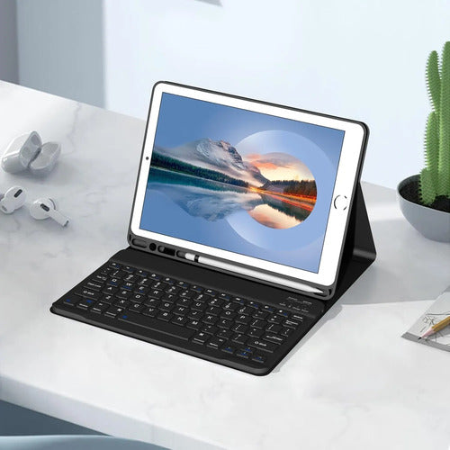 Funda Con Teclado Para iPad De 9.7 Pulgadas 2018/2017 6a/5a Negro