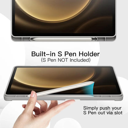 Funda Jetech Para Samsung Galaxy Tab S10 Lite / S10 Fe / ... Plateado Lisa