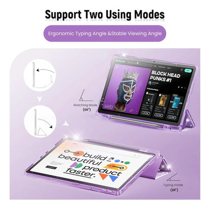 Funda Para Lenovo Idea Tab 11 Con Soporte Violeta