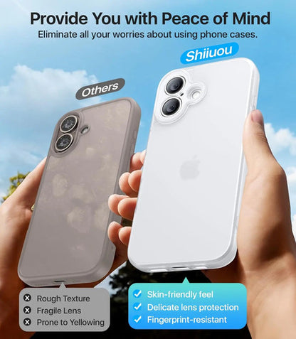 Funda Protectora Para iPhone 16, Antigolpes Blanco