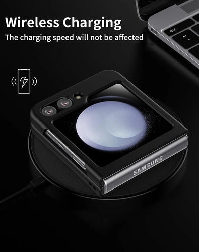 Funda Para Samsung Galaxy Z Flip 5 (2023) Negro Lisa