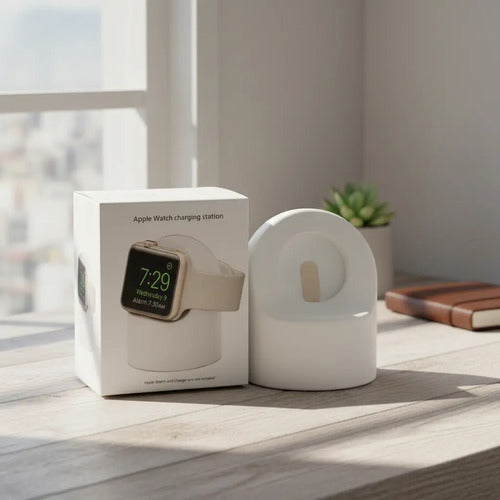 Soporte De Carga De Silicona Para Apple Watch Blanco