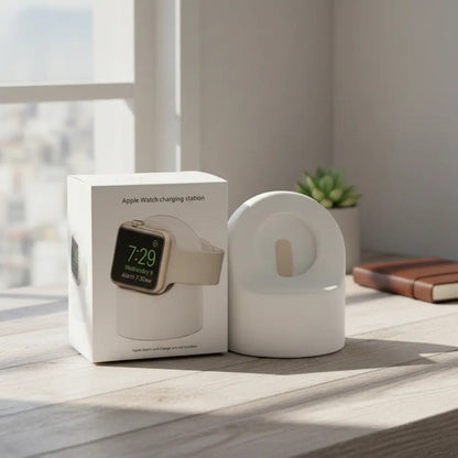 Soporte De Carga De Silicona Para Apple Watch Blanco