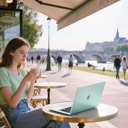 Funda Para Macbook Air 13' Verde Claro