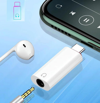 Adaptador Auxiliar Auriculares Usb-c A 3.5mm