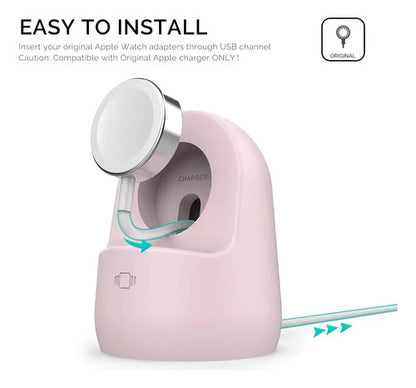 Soporte De Carga Para Apple Watch Rosa