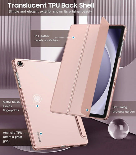 Funda Para Samsung Galaxy Tab A9 Plus 11  2023 Rosa Dorado