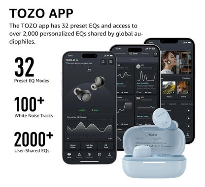 Audífonos Inalámbricos Tozo A1 Bluetooth Azul