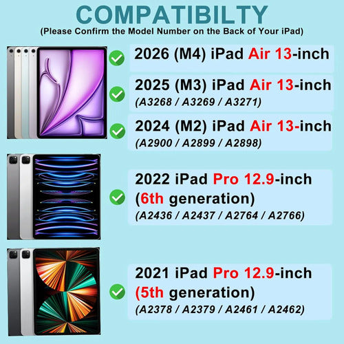 Funda Con Teclado Para iPad Pro M3 11  Azul