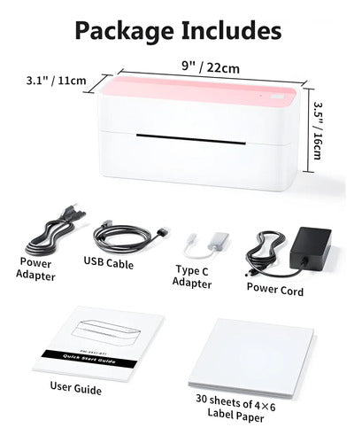 Impresora De Etiquetas Térmica Bluetooth Phomemo 241bt