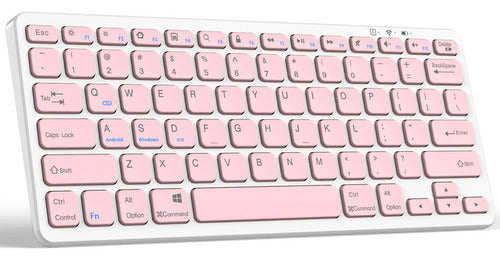 Teclado Bluetooth Taiyang Para iPad Y Dispositivos Bluetooth Rosa