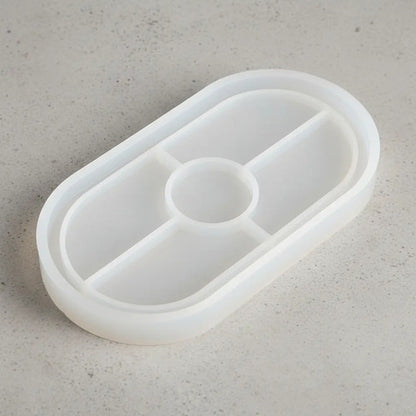 Molde De Silicona Para Resina, Yeso O Concreto Blanco