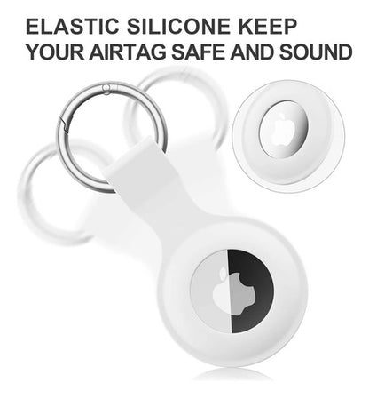 Llavero De Silicona Para Airtag Negro