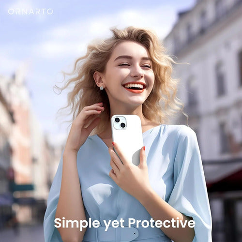 Funda De Silicona Para iPhone 15 Blanco