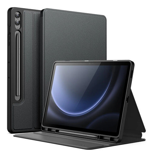 Funda Para Samsung Galaxy Tab S9 Fe+ 12.4' Con Soporte Lapiz Negro