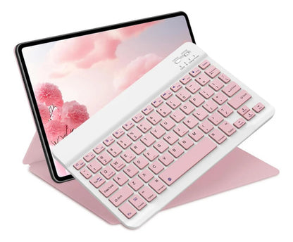 Teclado Bluetooth Noox Para iPad Y Tablets Rosa