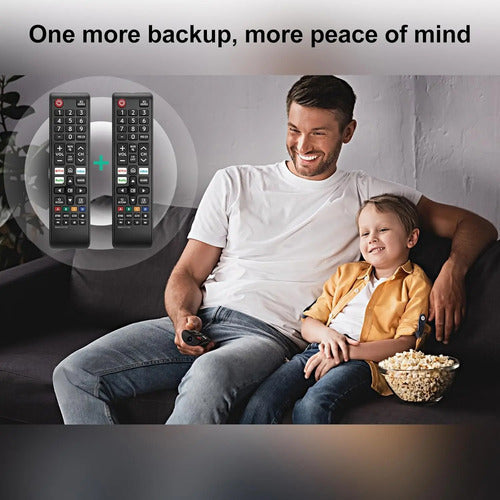 Pack X2 Control Remoto Universal Para Samsung Smart Tv Negro