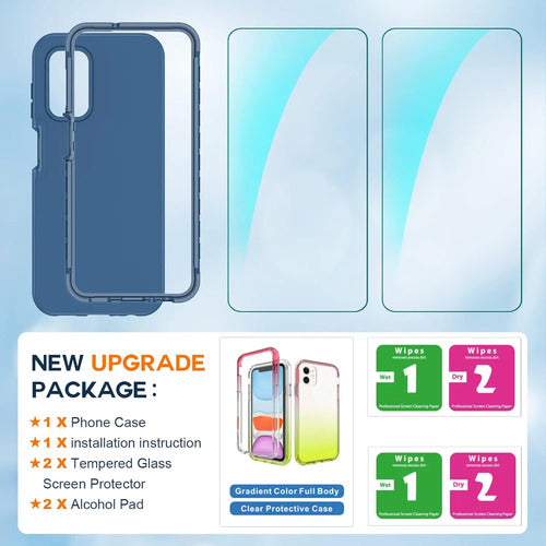 Funda Samsung Galaxy A13 Con Dos Protectores De Pantalla