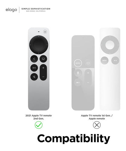 Funda Para Apple Tv 4k Hd Siri Remote 3ra Gen Negro