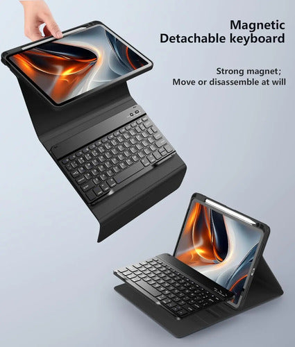 Funda Con Teclado Para iPad Air 11'' M3/m2, 2025 Negro