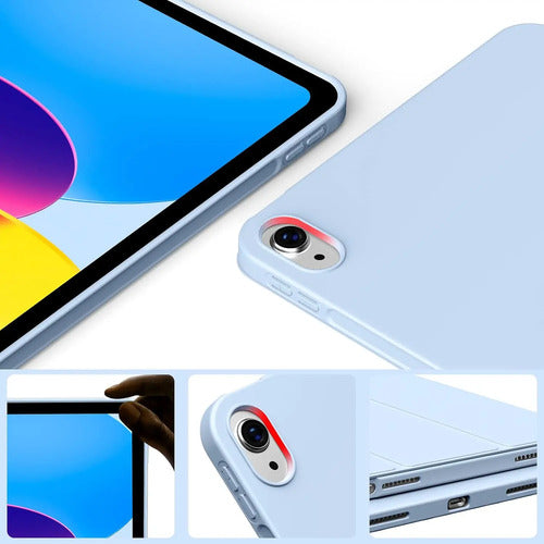 Funda Para iPad A16 10 (10.9 ) Y 11 Gen (2022-2025) Azul Claro