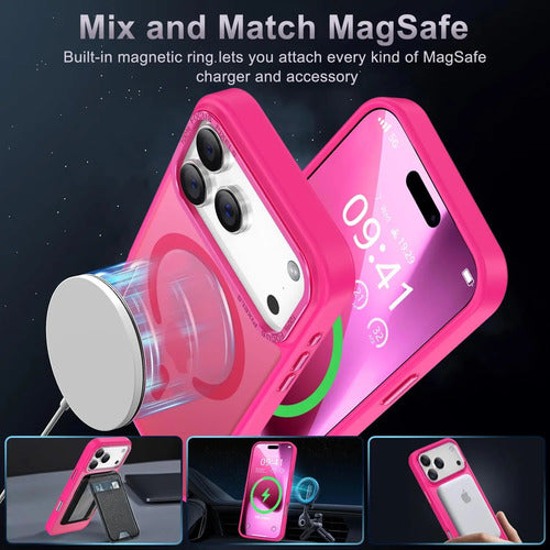Funda Magnética Para iPhone 17 Pro Rosa