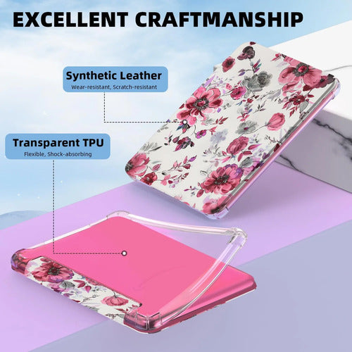 Funda Para Kindle 7 Pulgadas (12a Generación 2024) Rosa Floral