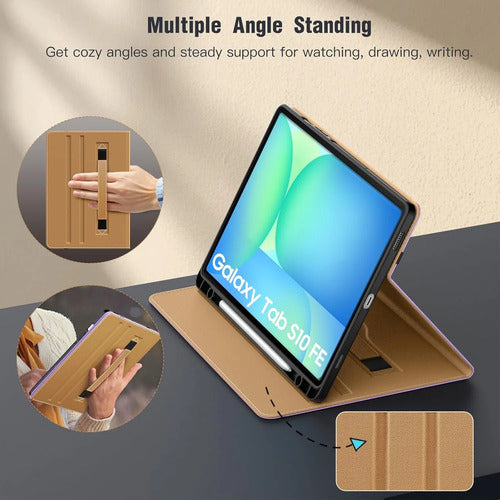 Funda Para Samsung Galaxy Tab S10 Lite/s10 Fe/s9 Fe/... Lila