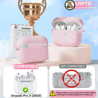 Funda Estuche Silicona Para AirPods Pro 3 Rosa Claro