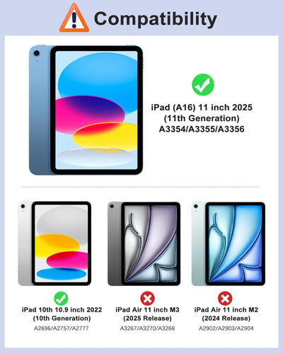Funda Moko Para iPad Generación 2025 Y 2022 Azul Oscuro