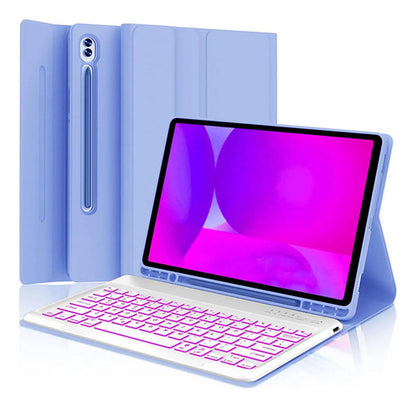 Funda Con Teclado Para Samsung Galaxy Tab S10 Fe (10,9 PuLG) Violeta