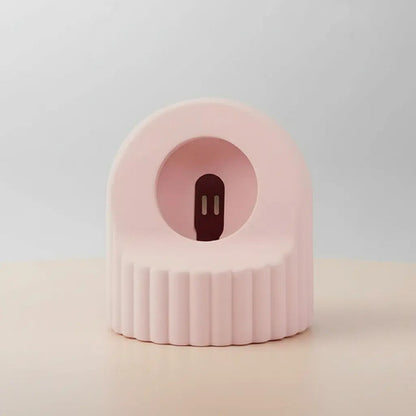 Soporte De Carga De Silicona Para Apple Watch Rosa Claro