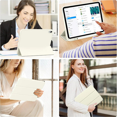 Funda Para iPad (a16) 11th Gen 2025 Y iPad 10th Blanco