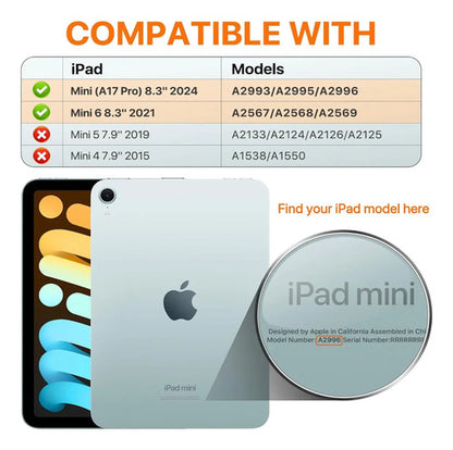 Funda Para iPad Mini 7 (a17 Pro) 2024 Y iPad Mini 6