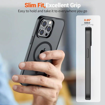 Funda Magnética Supfine Para iPhone 14 Pro Negro Lisa