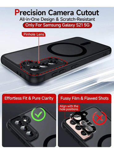 Funda Para Galaxy S21 Negro Liso
