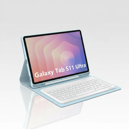 Funda Con Teclado Para Samsung Tab S11 Ultra Azul