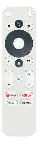 Control Remoto De Voz Para Onn Tv Fhd 4k Uhd Blanco