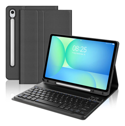 Funda Con Teclado Para Samsung Galaxy Tab S10 Lite/s10 Fe... Negro