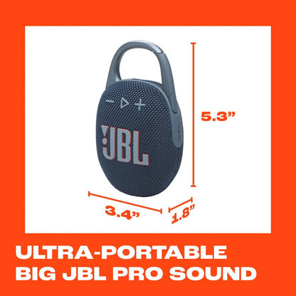 Parlante Jbl Clip 5 Bluetooth Ultracompacto Azul