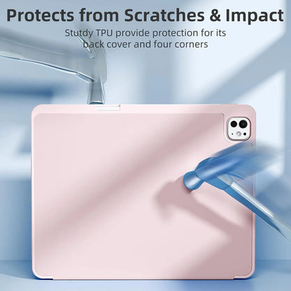 Funda Akkerds Para iPad Pro 13' Con Soporte Para Lápiz Rosa