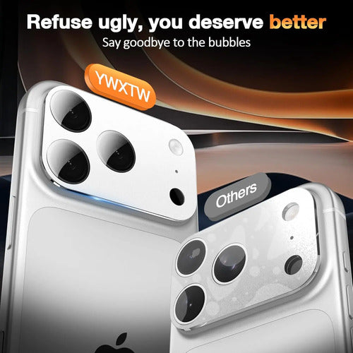 Protector De Cámara Para iPhone Pro Max Plateado