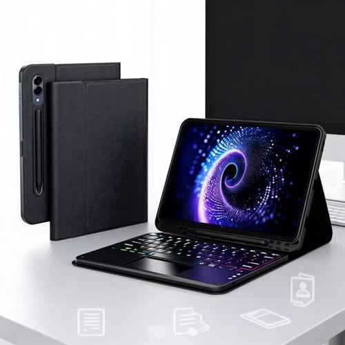 Funda Teclado Para Samsung Galaxy Tab S10 Lite/s10 Fe/s9 Fe Negro