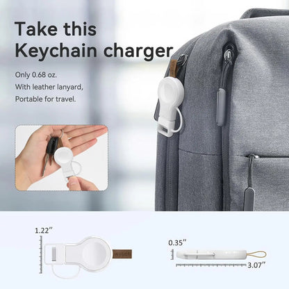 Cargador Portátil Para Apple Watch Usb Inalámbrico Blanco