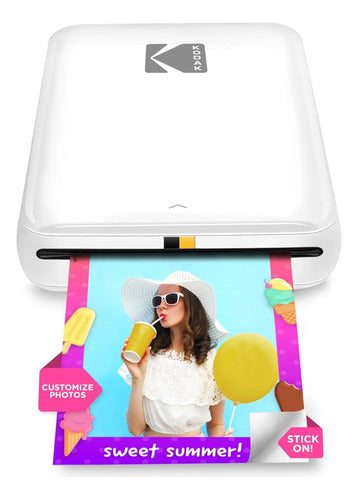 Impresora De Fotos Móvil Kodak Step Instant + 75 Hojas Blanco